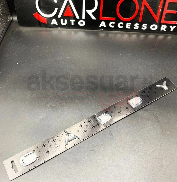 Caddy Bagaj Yazısı Yeni Tip Krom  A+ Kaliteli Ürün - 4