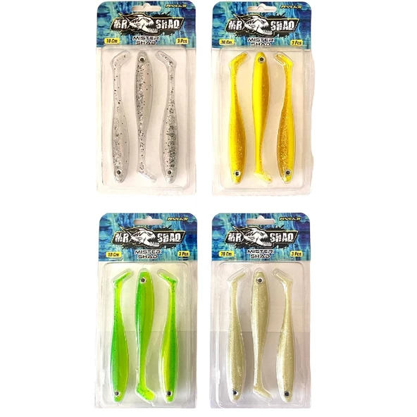 Ryuji Mister Shad 10cm 7gr Silikon Yapay Yem (3Adet)