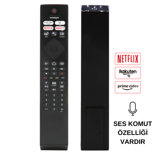 PHILIPS ANDROID TV KUMANDA PH-V4 AMBILIGHT-PRIME-NETFLIX-RAKUTEN