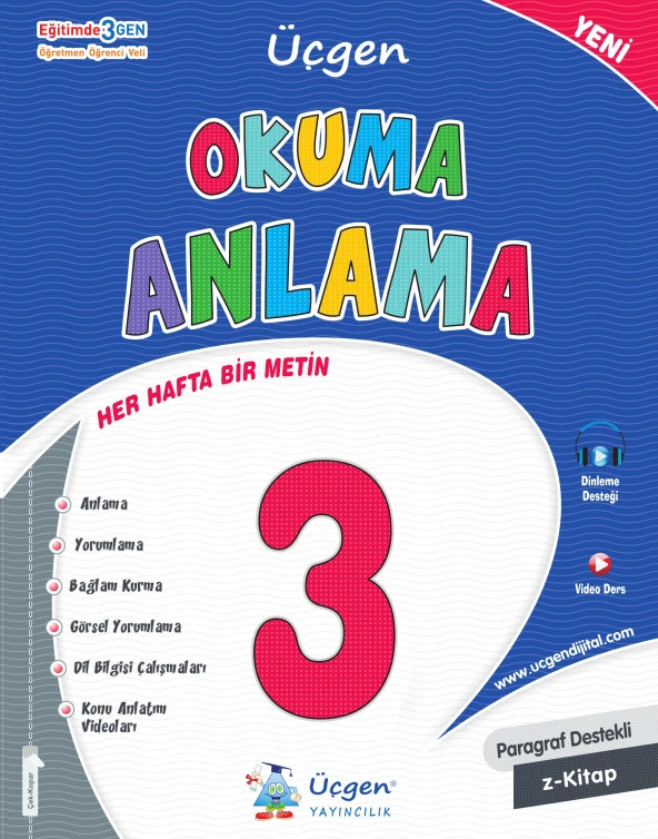 Üçgen 2025 3. Sınıf Türkçe Okuma Anlama 36 Hafta