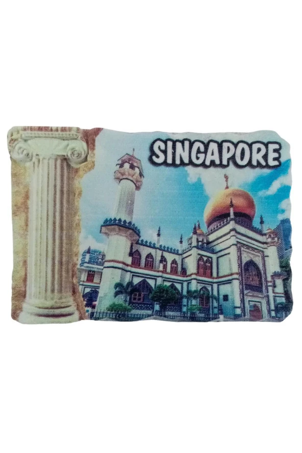 Singapur Temalı Sütun Magnet - 3