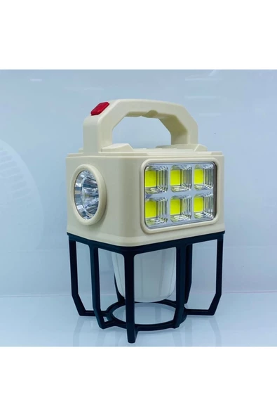 Güneş Enerjisi Kamp Işıkları Şarj Edilebilir Kamp Işığı Çok Fonksiyonlu Taşınabilir Lamba