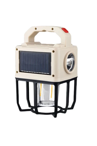 Güneş Enerjisi Kamp Işıkları Şarj Edilebilir Kamp Işığı Çok Fonksiyonlu Taşınabilir Lamba - 10