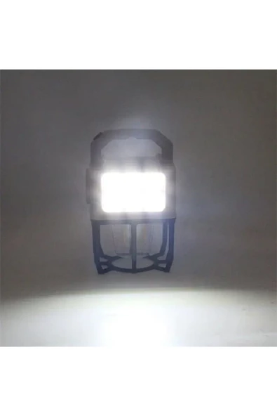 Güneş Enerjisi Kamp Işıkları Şarj Edilebilir Kamp Işığı Çok Fonksiyonlu Taşınabilir Lamba - 4