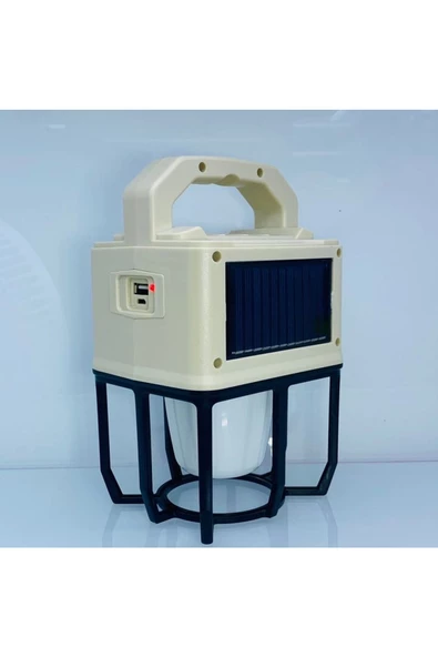 Güneş Enerjisi Kamp Işıkları Şarj Edilebilir Kamp Işığı Çok Fonksiyonlu Taşınabilir Lamba - 2