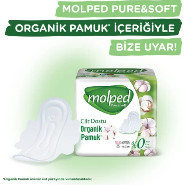 Molped Pure&Soft Hijyenik Ped Mega Gece 30'lu - Resim 7