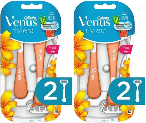 Gillette Venus Riviera Tıraş Bıçağı 2'li x 2 Adet