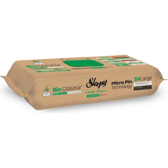 Sleepy Easy Clean Bio Çözünür Çay Ağacı ve Misket Limonu Yüzey Temizlik Havlusu 50 Yaprak - 2