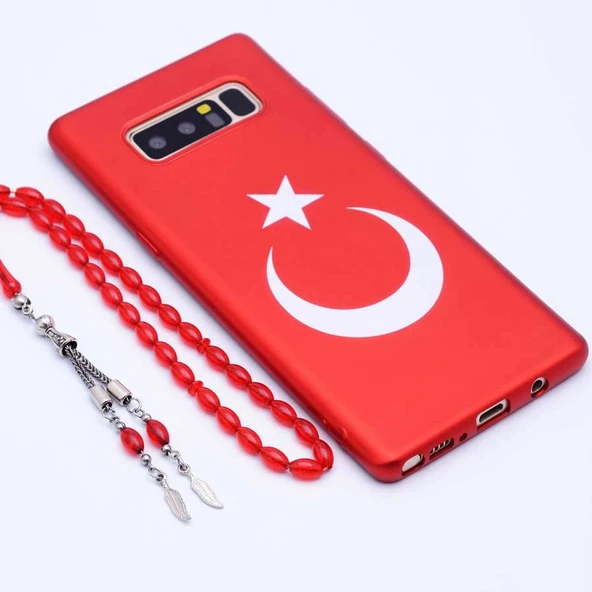 Samsung Uyumlu Note 8 Kılıf Bayrak Silikon