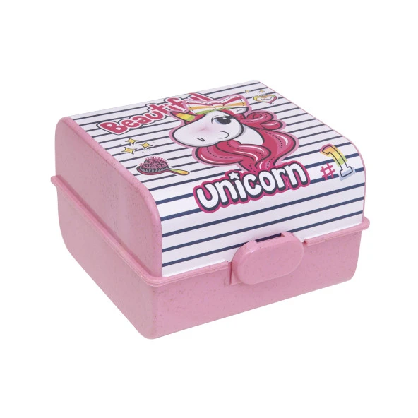 Herevin Desenli Beslenme Kutusu-Unicorn Beslenme Kabı