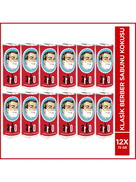 Arko Berber Tıraş Sabunu 12 x 75 G