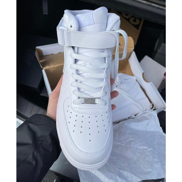 NİKE AİR FORCE 1 MİD TRİPLE WHİTE CW2289-111 - 5
