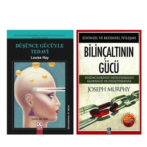 Diyojen Yayıncılık Bilinçaltının Gücü ve Altın Kitaplar Düşünce Gücüyle Tedavi Seti 2 Kitap