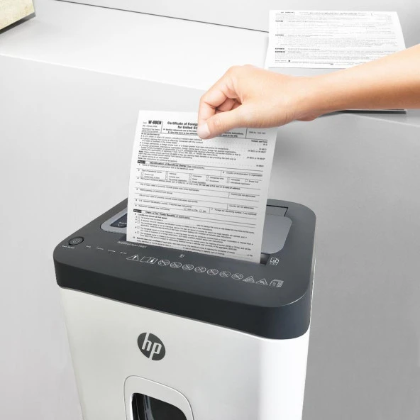 HP OneShred Auto 200CC Otomatik Beslemeli 200 sayfa Evrak İmha Makinesi-P4-Çapraz kesim-4,3x12mm-28lt - 9