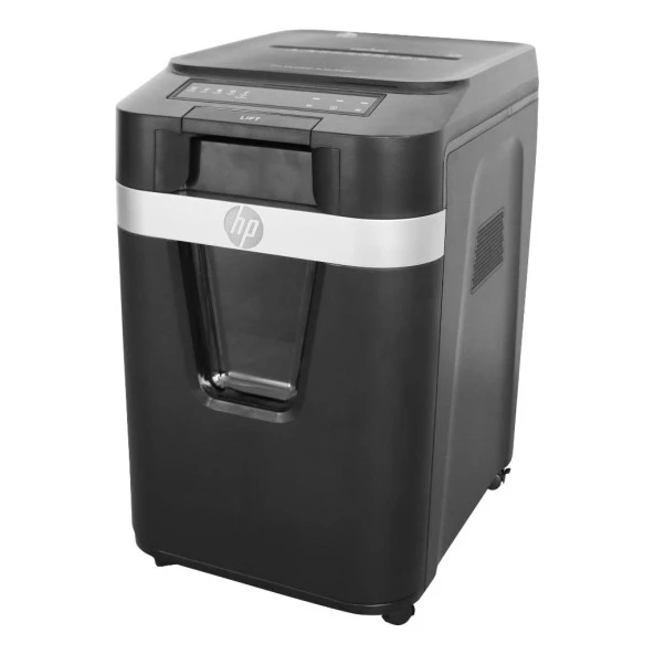 HP Pro Shredder Auto 200CC, Otomatik Beslemeli 200 sayfa Evrak İmha Makinesi-P4-Çapraz kesim-4x20mm-32,2lt