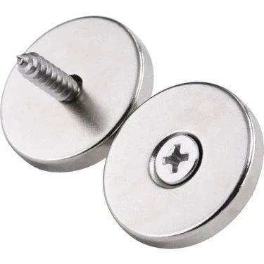 25x10/5x5.5 mm Havşa Delikli Neodyum Mıknatıs - Güçlü N35 Nikel Kaplama Magnet - 2
