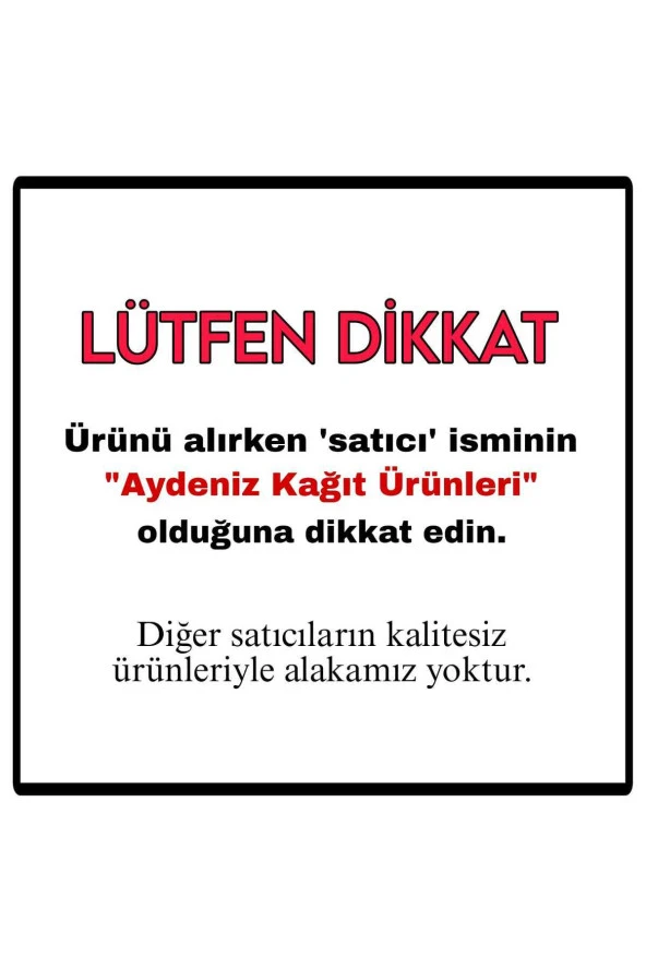 Aydeniz Peçete Masaüstü Dispenser Peçete 18 Pkt 100 Lü 1800 Ad. Dikkat Z Kat Havlu Peçete Değildir - Resim 3