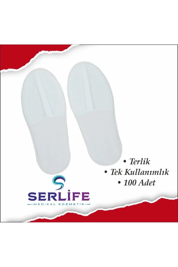 100 Çift Otel Terlik, Overlok Terlik, Tek Kullanımlık Terlik - 2