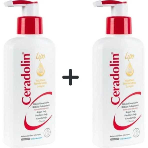 Ceradolin Lipo Yağ Bazlı Nemlendirici Losyon 200 ml - Ikili Set