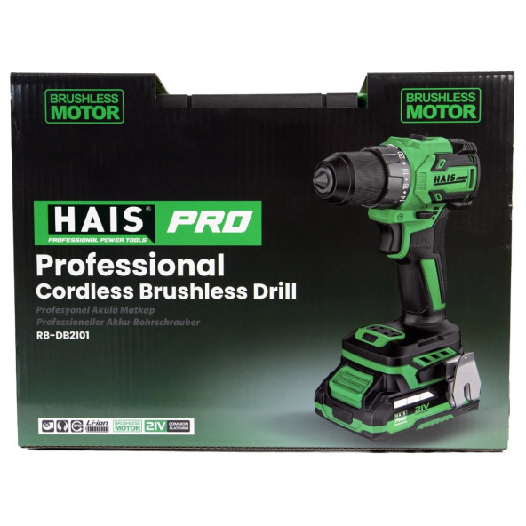 Haispro RB-DB2101 Profesyonel Vidalama Matkap 21 V 2.0 Ah Çift Akülü - 4