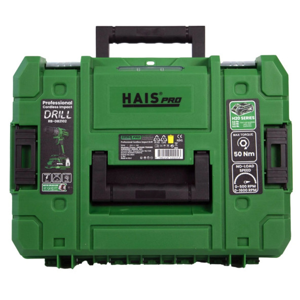 Haispro RB-DB2102 Profesyonel Darbeli Vidalama Matkap 21 V 2.0 Ah Çift Akülü - 6