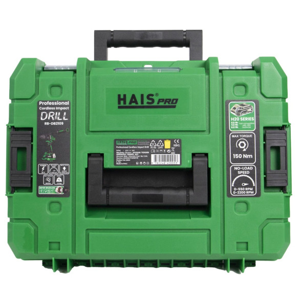 Haispro RB-DB2109 Profesyonel Darbeli Vidalama Matkap 21 V 4.0 Ah Çift Akülü - 4