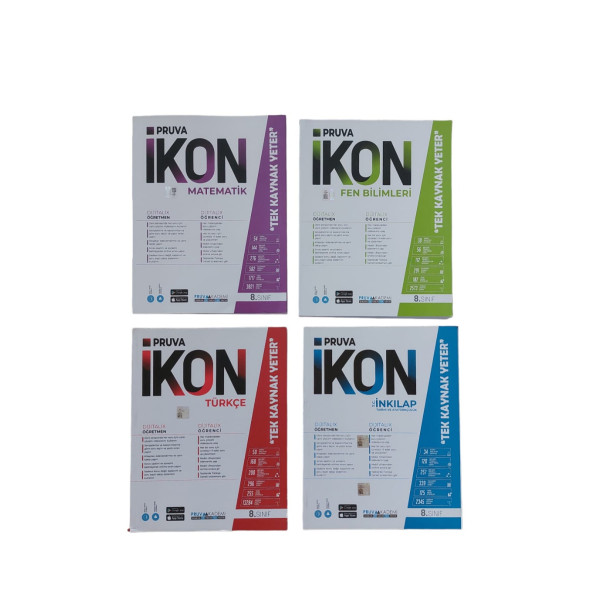 PRUVA İKON 8. SINIF 4 LÜ SET