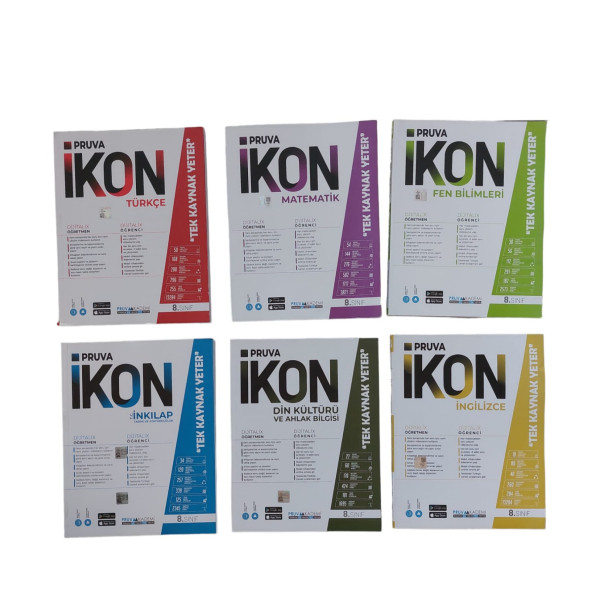 PRUVA İKON 8. SINIF 6LI SET