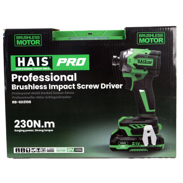 Haispro RB-SD2108 Profesyonel Darbeli Vidalama 21 V 2.0 Ah Çift Akülü - 4