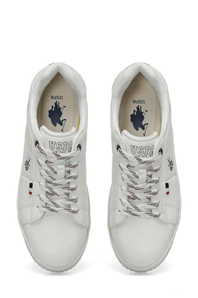 U.S Polo Assn. JRUE 4PR 101815909 Erkek Sneaker Ayakkabı Beyaz 40-45 - 5
