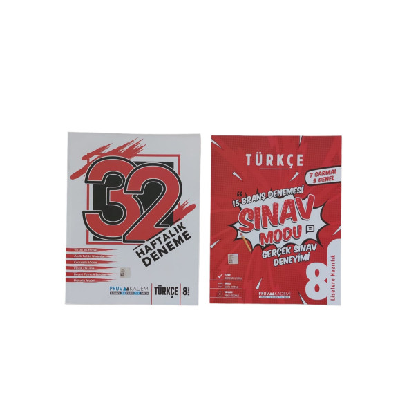 PRUVA 8. SINIF TÜRKÇE 2Lİ  SET