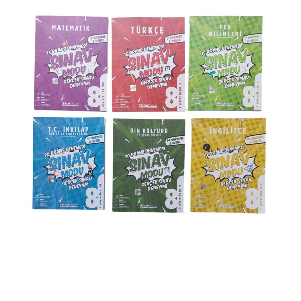 PRUVA 8. SINIF SINAV MODU 6 LI SET