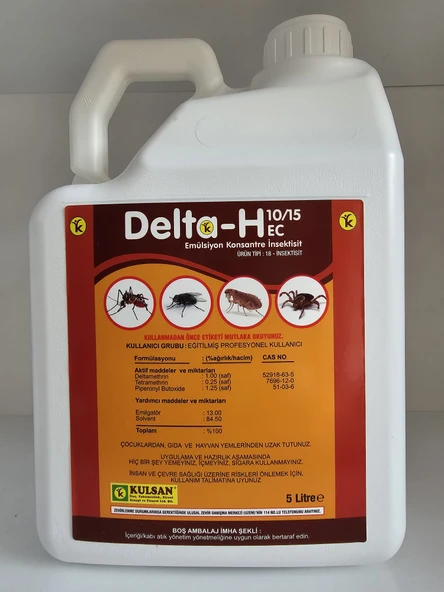 Delta-H 10/15 EC Kokulu Haşere Öldürücü | 5 Litre