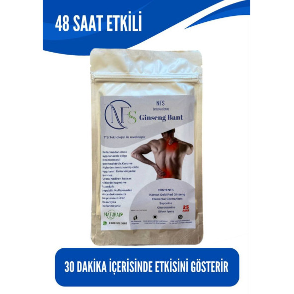 NFS Ginseng Bant 25 Adet x 3 Paket - 3