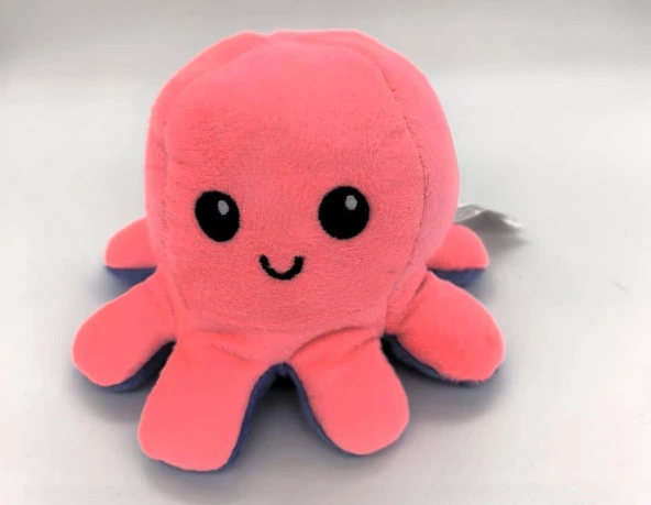62054 Mood Değiştiren Peluş Ahtapot 20 cm. PEMBE - MAVİ - 3