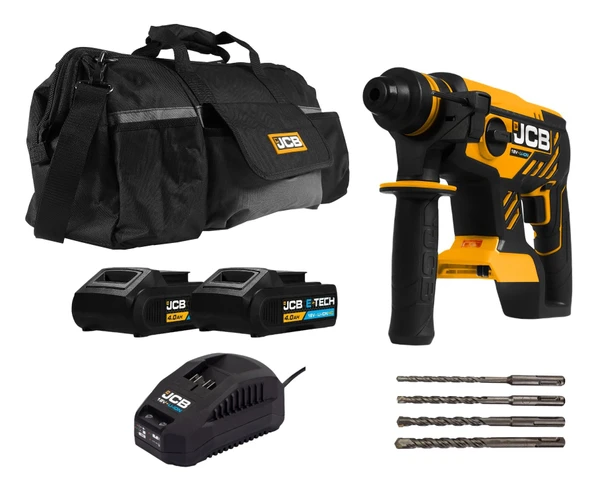 JCB 21-18blrh Kömürsüz Çift Akülü Sds-plus Kırıcı Delici - 18 V 4.0 Ah