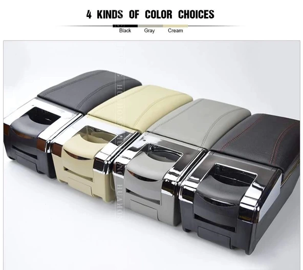 Sürgülü Kolçak Kol Dayama Bardaklık Ve Küllüklü Bej Deri - 3