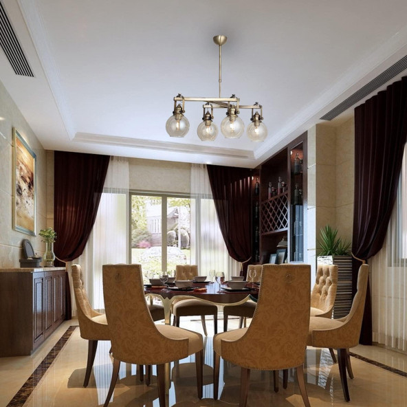Lucea Ponte 4'lü Sıralı Eskitme Avize - 4