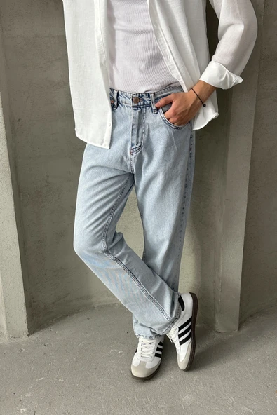 Erkek Baggy Jean Pantolon - 10