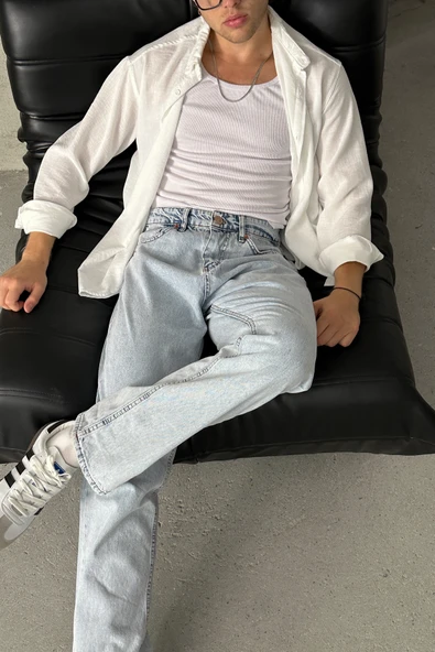 Erkek Baggy Jean Pantolon - 11