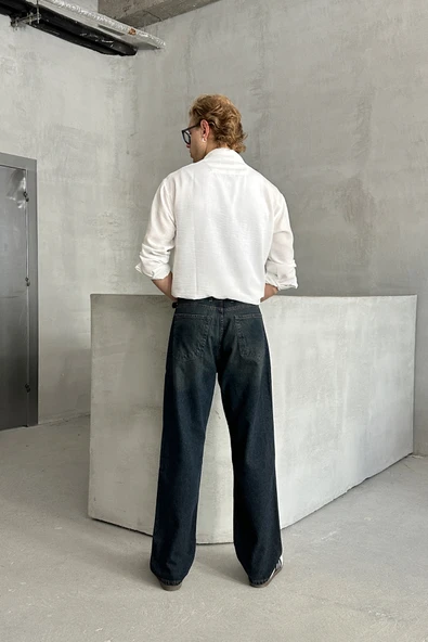 Erkek Baggy Jean Pantolon - 8
