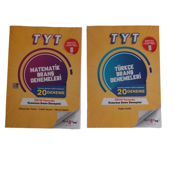 TAMMAT YAY. TYT MATEMATİK + TÜRKÇE  20'Lİ BRANŞ DENEME SETİ