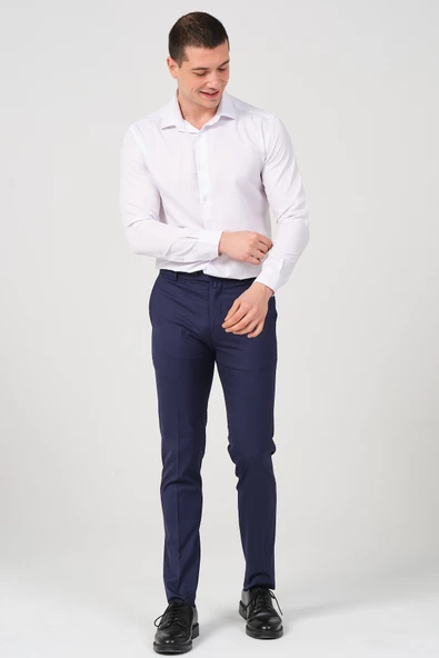 Slim Fit Erkek Kumaş Pantolon - 5