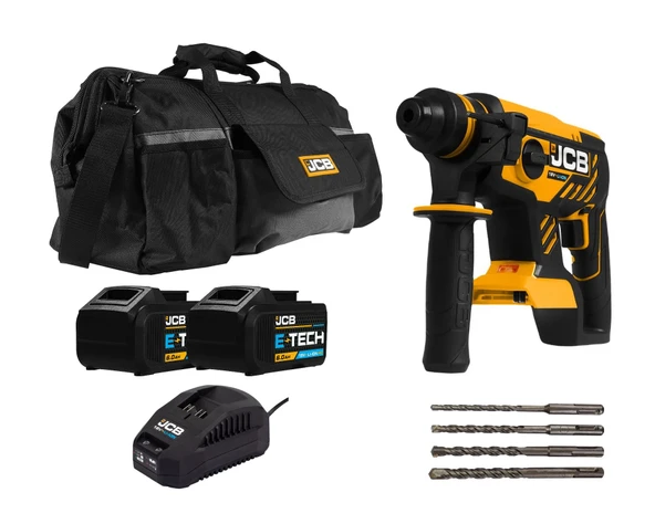 JCB 21-18blrh Kömürsüz Çift Akülü Sds-plus Kırıcı Delici - 18 V 6.0 Ah