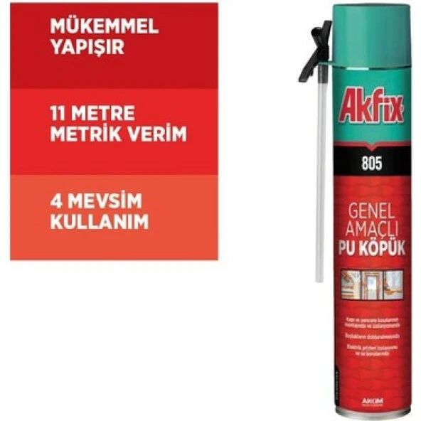 Akfix 805 Genel Amaçlı Pu Köpük 750Ml - 2