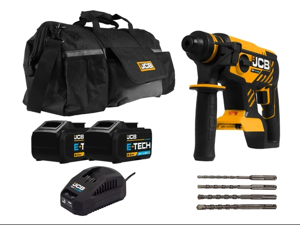 JCB 21-18blrh Kömürsüz Çift Akülü Sds-plus Kırıcı Delici - 18 V 8.0 Ah