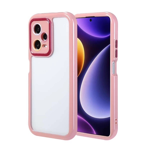 Xiaomi Redmi Note 12 Pro Plus 5G Kılıf Kamera Korumalı Renkli Kenar ve Çerçeve Tasarımlı Vitamin Kapak - 6
