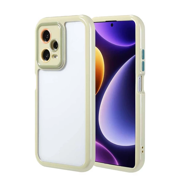 Xiaomi Redmi Note 12 Pro Plus 5G Kılıf Kamera Korumalı Renkli Kenar ve Çerçeve Tasarımlı Vitamin Kapak - 4