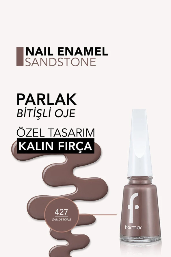 Flormar Oje Yeni Maxi Brush 427 Sandstone - 5