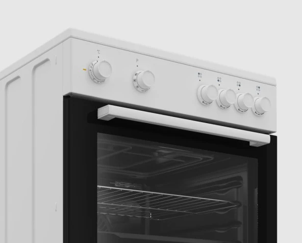 Beko BFE 400-1 B Beyaz Doğalgazlı Ocaklı Fırın - 3